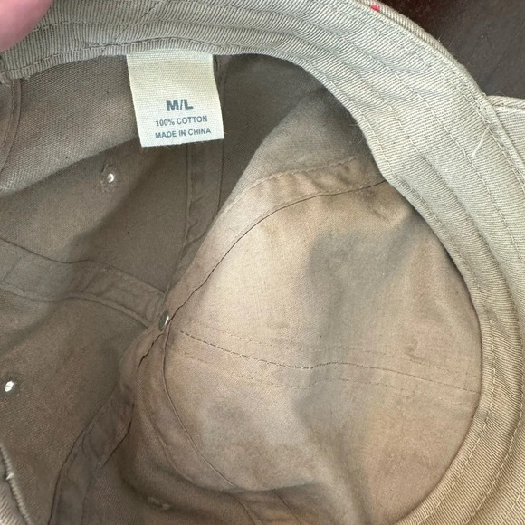 Duluth Trading Co. Adjustable Baseball Strap back Khaki Cap. Sizes M/L - Picture 4 of 4